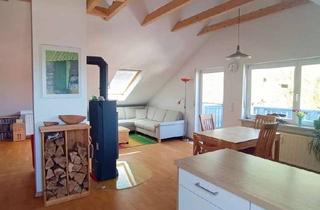 Wohnung kaufen in 97222 Rimpar, Wohnfreude pur: Gartenglück - Holzofen - Klimaanlage - offene Balkenlage - Maisonette-Flair