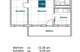 Wohnung mieten in Tanneberger Weg 27, 01169 Gorbitz-Süd, 2 Raum-Wohnung für Sportliche