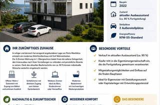 Wohnung kaufen in 32457 Porta Westfalica, Porta Westfalica - Moderne 3-Zimmer Neubauwohunung mit Balkon, Garten & 2 Stellplätz