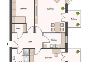 Wohnung kaufen in 94469 Deggendorf, Ideal zentral ! 3 - Zimmer Eigentumswohnung mitten in der Stadt.