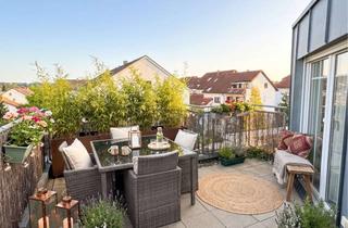 Wohnung kaufen in 89250 Senden, Über den Dächern von Senden – Dachgeschosswohnung mit fast umlaufendem Außenbereich und Stadtblick