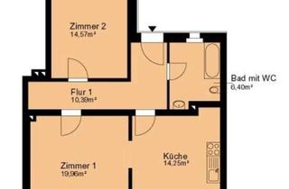 Wohnung mieten in Lauchhammerstraße 24A, 01591 Riesa, Flexibel wohnen: 2-Zimmer-Wohnung in Riesa