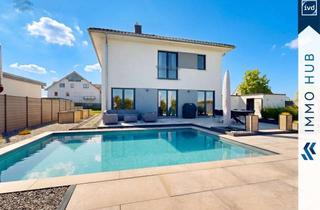 Haus kaufen in 06237 Zöschen, ++ Extravagant ausgestatteter Neubau mit zwei luxuriösen Bädern, Pool, Doppelgarage & Smart-Home ++