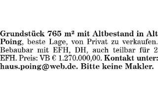 Grundstück zu kaufen in 85586 Poing, Grundstück