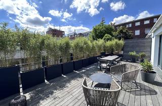 Penthouse kaufen in Winterhuder Marktplatz A+B, 22299 Hamburg, Winterhuder Eleganz: Bezugsfertiges 2-Zimmer-Penthouse mit 42 m² Süd-Dachterrasse - mit Einbauküche!