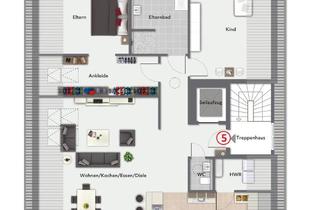 Penthouse kaufen in 33813 Oerlinghausen, Neubaueigentumswohnungen in zentraler Lage von Oerlinghausen
