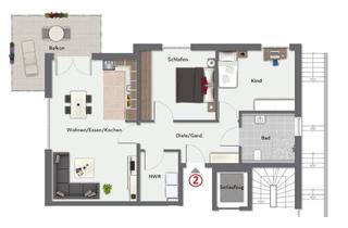 Penthouse kaufen in 33813 Oerlinghausen, Neubaueigentumswohnungen in zentraler Lage von Oerlinghausen