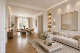 Wohnung kaufen in 60322 Frankfurt, Frankfurt am Main - Einzigartige Stilaltbau-Beletage mit zwei Balkonen