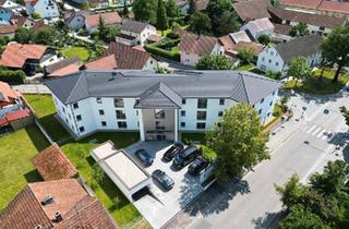 Wohnung kaufen in 94333 Geiselhöring, Geiselhöring - Neubau von 2024, 3-Zimmer-Wohnung mit 150 m² Garten, Aufzug, TiG