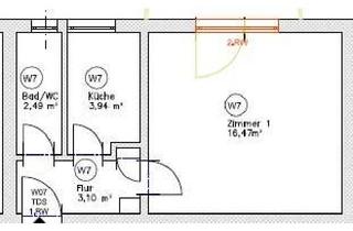 Wohnung mieten in 73733 Esslingen, 1 Zi.-Wohnung inkl. Einbauküche, Esslingen-Mettingen