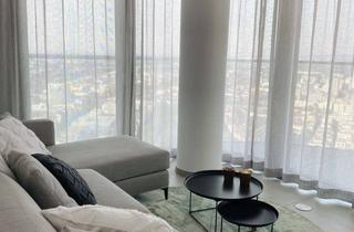 Wohnung mieten in Europa-Allee, 60327 Gallus, Vollmöblierte 2-Zimmer-Wohnung mit Balkon im 38. OG Grand Tower in Frankfurt