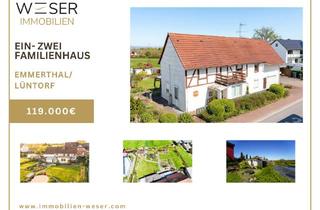 Haus kaufen in 31860 Emmerthal, Charmantes Zweifamilienhaus mit großem Grundstück & unverbaubarem Weitblick