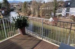 Wohnung kaufen in Neugartenstraße, 83209 Prien, Sonnige 3-Zimmer-Wohnung, freier Blick auf Fluss und Berge. Provisionsfrei, Top-Lage.