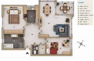 Wohnung kaufen in 74239 Hardthausen, Hardthausen am Kocher - Helle 3,5-Zimmer-Wohnung mit Süd-Balkon und Stellplätzen