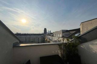Penthouse mieten in Skylineblick, 60594 Sachsenhausen, Exklusive 2-Zimmer-Penthouse-Wohnung mit Balkon und Skylineblick in Frankfurt am Main