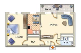 Wohnung mieten in Straße Der Einheit 24b, 09599 Freiberg, Mit dem Aufzug zum Wohnglück