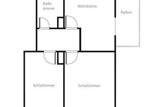 Wohnung mieten in Gentnerstr. 45, 86161 Spickel, Wohnglück für Singles und Paare! Gemütliche 2-Zimmer-Wohnung