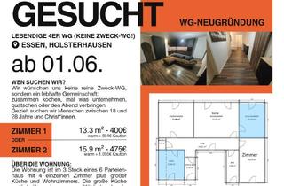 WG-Zimmer mieten in 45147 Holsterhausen, Zimmer in 4er WG (mit anderen Christen)