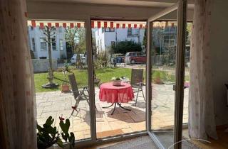 Immobilie mieten in 80995 Feldmoching-Hasenbergl, Geschmackvoll möblierte 2-Zimmer-Terrassenwohnung mit Gartenanteil