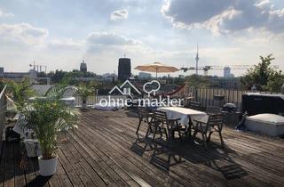 Penthouse mieten in 10249 Berlin, Penthouse appartment mit großer Dachterasse (möbliert)