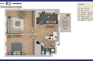Wohnung mieten in Richterstraße 19, 07545 Gera, 2-Raum-Wohnung mit Balkon