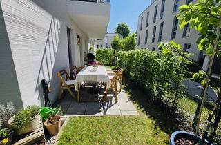 Wohnung kaufen in Distelstraße, 90409 Maxfeld, Neubau 2022 im Carlina Park – 4-Zimmer-EG mit Privatgarten, perfekt für Familien
