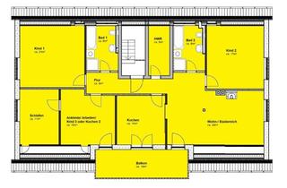 Wohnung mieten in 23966 Wismar-West, Großzügige 5-Zimmer Dachgeschosswohnung mit Balkon, EBK, Gaskamin 2 Vollbäder frisch renoviert