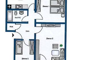 Wohnung mieten in Albert-Schweizer-Weg 33, 65232 Taunusstein, Charmante 3-Zimmer-Wohnung in ruhiger Lage von Dortmund!! WE120