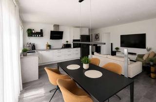 Wohnung mieten in Bergstraße 22, 69242 Mühlhausen, Drei Zimmer Wohnung mit Einbauküche und Garten mit Terrasse (KFW40+)