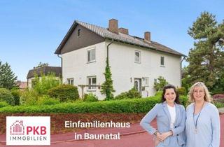 Doppelhaushälfte kaufen in 34225 Baunatal, Doppelhaushälfte mit Garage und Gartenhaus