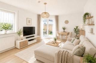Wohnung mieten in 64560 Riedstadt, Gepflegtes 1-Zimmer-Appartement mit Südterrase u. Garten in Riedstadt-Goddelau