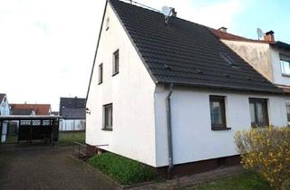 Doppelhaushälfte kaufen in 76149 Karlsruhe, Karlsruhe - Gepflegte, vollunterkellerte DHH in Karlsruhe NeureutKirchfeld in ruhiger Lage, mit großem pflegeleichten Garten in Wald- u. Seenähe