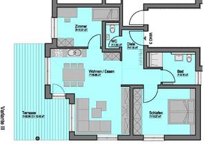 Wohnung kaufen in 72160 Horb, Stilvolle Erdgeschosswohnung mit 3 flexiblen Grundrissvarianten - 2,5 oder 3,5 Zimmer möglich