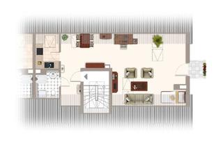 Wohnung mieten in Lange Straße 5f, 04451 Borsdorf, Charmante Ein-Zimmer-DG-Wohnung im "Blauen Engel" mit kleinem Balkon und TG-Stellplatz