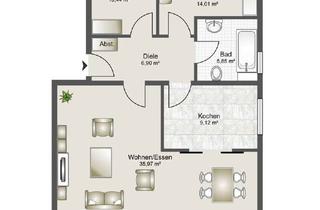 Wohnung mieten in 48691 Vreden, Obergeschosswohnung mit Balkon zu vermieten!