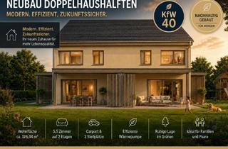 Doppelhaushälfte kaufen in 89134 Blaustein, Neubau-Doppelhaushälfte mit Carport, PV-Anlage und Wärmepumpe im Neubaugebiet Talenstein Bermaringen