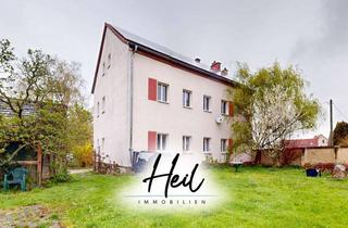 Mehrfamilienhaus kaufen in 04539 Groitzsch, Freistehendes Mehrfamilienhaus mit 2 Wohneinheiten | Garten | Außenbar und Stellplätzen