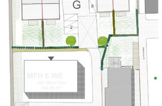 Grundstück zu kaufen in 25421 Pinneberg, 4 Grundstücksteile für 4 Doppelhaushälften (2 DH) in 2. Reihe (ab 338m² bis 434m²) Preise gestaffel