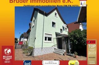 Haus kaufen in 69207 Sandhausen, Sandhausen b. Heidelberg: EFH, Kinderparadies mit gr. Garten, wird FREI, keine K-Prov.,