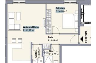 Wohnung mieten in Frankfurter Straße 70, 61231 Bad Nauheim, Erstbezug: Hochwertige, helle 2-Zimmer-Whg im Neubau, direkt am Kurpark