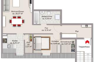 Wohnung mieten in Von-Droste-Hülshoff-Straße 54, 38446 Reislingen, Dachgeschosswohnung in Wolfsburg