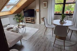 Wohnung mieten in Tonwerkstraße 15, 82205 Gilching, Helle Wohlfühloase im Grünen: Stilvolle, teilmöblierte 2-Zimmer-DG-Wohnung in Gilching-Geisenbrunn