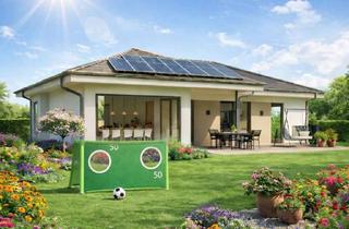Haus kaufen in 16244 Schorfheide, 110 m² Zukunft: QNG-Bungalow | KfW 40 | PV + Speicher | geringe Nebenkosten in der Naturidylle Schor