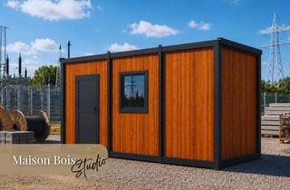 Gewerbeimmobilie kaufen in 31737 Rinteln, Moderner Wohncontainer in Holzoptik mit Bad - (inkl. MwSt. & zzgl. Fracht)