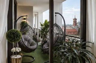 Immobilie mieten in Voltairestraße 11, 10179 Mitte, Möbliertes Luxus-Apartment mitPanoramablick – Berlin-Mitte