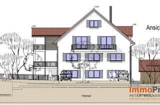 Grundstück zu kaufen in 86853 Langerringen, *Gelegenheit f. Bauträger* Großes Grundstück für Neubau als MFH mit 18WE mit fertiger Projektierung!