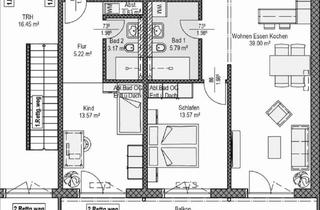 Wohnung kaufen in 86932 Pürgen, Pürgen - 3 Zimmerwohnung Neubau Erstbezug 1. OG Balkon 86932 Pürgen ab 1%