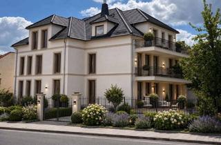 Wohnung kaufen in Louise-Otto-Peters-Straße (We 02) 12a, 01640 Coswig, Gartenvilla, Energieeffizienz 55, Solar! Barrierefreie 4-Zimmer-Gartenwohnung mit Lift & Stellplatz!