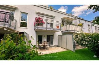 Wohnung kaufen in 80993 Moosach, Stilvolle Gartenwohnung Baujahr 2011 mit Süd-Ausrichtung, Terrasse & Tiefgarage in München-Moosach