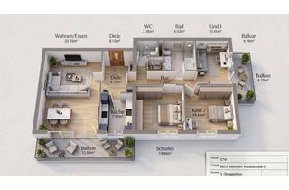 Wohnung kaufen in 68519 Viernheim, Über den Dächern Viernheim´s